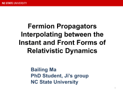 Fermion Propagators Interpolating between the Instant and Front