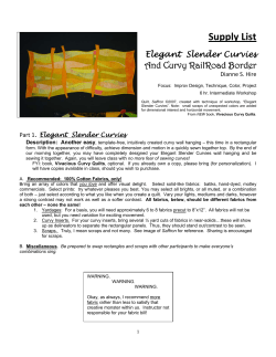 Supply List - Quilters` Connection