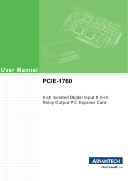 User Manual PCIE-1760
