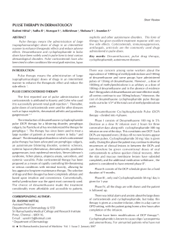 pulse therapy in dermatology