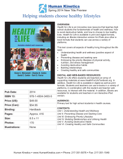 Flyer - Health For Life