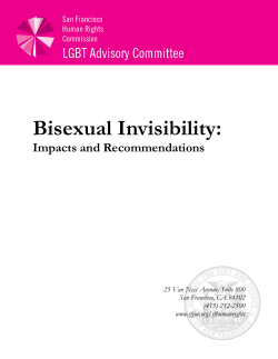 Bisexual Invisibility: Impacts and Recommendations