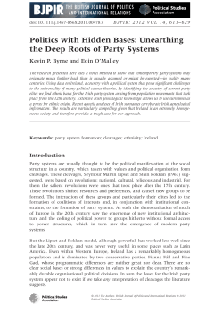 Politics with Hidden Bases: Unearthing the deep roots