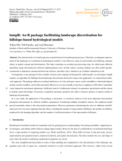 lumpR: An R package facilitating landscape discretisation for