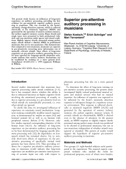 Superior pre-attentive auditory processing in