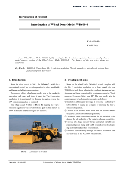 Introduction of Wheel Dozer Model WD600-6