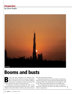 Booms and busts