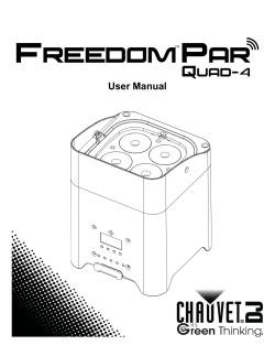 Freedom Par Quad-4 User Manual Rev. 1