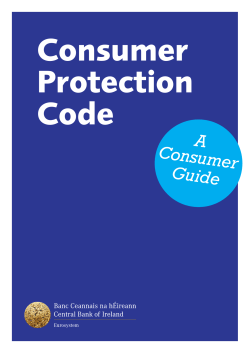 A Consumer Guide to the Consumer Protection Code