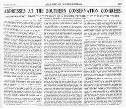 ADDRESSES AT THE SOUTHERN CONSERVAT.lON COL TGRESS.
