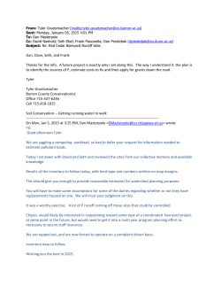 Dan, Dave, Seth, and Frank Thanks for the info. A future project is