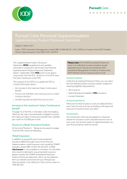 Pursuit Core Personal Superannuation