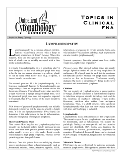 Lymphadenopathy - Outpatient Cytopathology Center