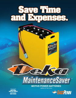 Maintenance-Saver - East Penn Manufacturing