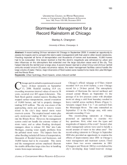 Stormwater Management for a Record Rainstorm at Chicago