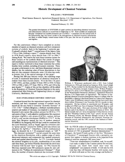 Historic development of chemical notations