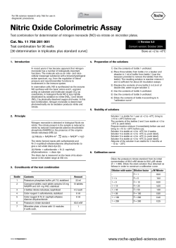 Nitric Oxide Colorimetric Assay - Sigma