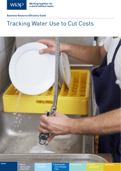 Tracking Water Use to Cut Costs
