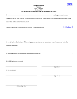 Postponement - Service Alberta