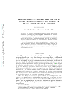Lyapunov Exponents and Spectral Analysis of Ergodic Schr