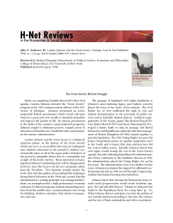 The Great Society Reform Struggle - H-Net