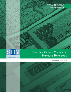 Columbus Custom Carpentry: Employee Handbook