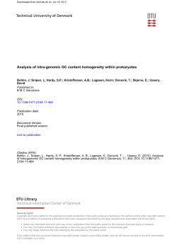 Analysis of intra-genomic GC content homogeneity within prokaryotes