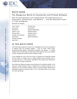 The Dangerous World of Counterfeit and Pirated Software