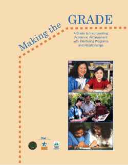 Making the Grade: A Guide to Incorporating Academic Achievement