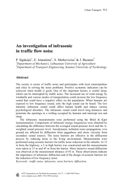 An investigation of infrasonic in traffic flow noise
