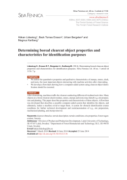 Determining boreal clearcut object properties and characteristics for