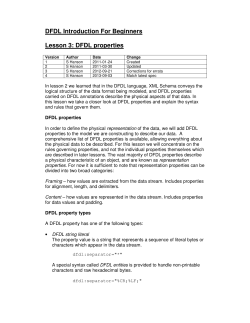 DFDL Introduction For Beginners Lesson 3: DFDL properties