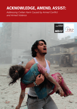 ACKNOWLEDGE, AMEND, ASSIST: Addressing Civilian Harm