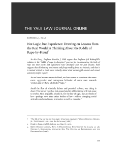 Not Logic, but Experience: Drawing on Lessons from the Real World