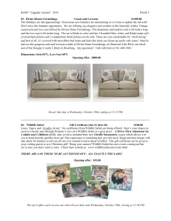 KGRV &ldquo;Upgrade Auction&rdquo; 2014 PAGE 5 03. Divine Homes