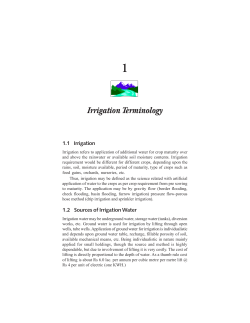 1 Irrigation Terminology