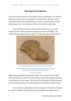Geological Foundations - Hook Norton Village Website