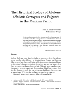The Historical Ecology of Abalone