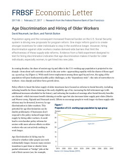 Age Discrimination and Hiring of Older Workers