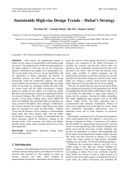 Sustainable High-rise Design Trends &ndash; Dubai`s Strategy