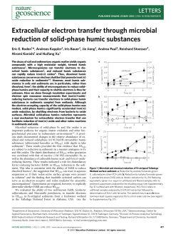 Extracellular electron transfer through microbial reduction of solid