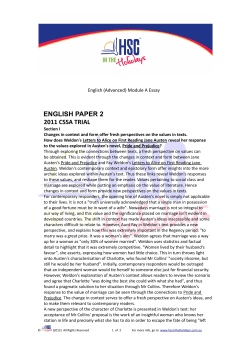 english paper 2 2011 cssa trial