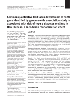 Common quantitative trait locus downstream of RETN gene