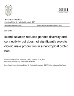 Island isolation reduces genetic diversity and
