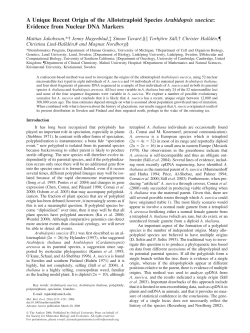 Evidence from Nuclear DNA Markers