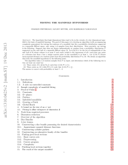 Testing the Manifold Hypothesis