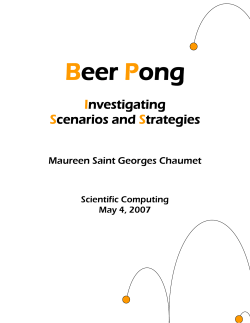 Beer Pong - HMC Math