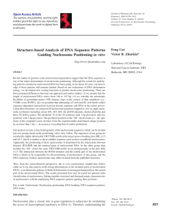 Structure-based Analysis of DNA Sequence Patterns Guiding