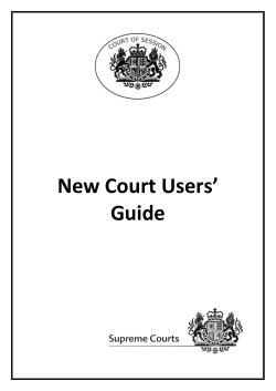 New Court Users` Guide