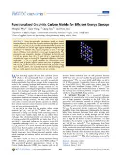 Functionalized Graphitic Carbon Nitride for Efficient Energy Storage